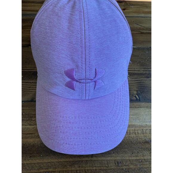 Pink Underarmour Women's Baseball Cap Hat Elastic Strapback Embroidered Logo - Picture 1 of 6